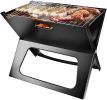 Portable Charcoal Grill Space-saving & Foldable BBQ Barbecue Grill, Large Grilling Surface and Capacity Grill for Camping(D0102H5768Y)