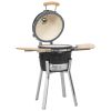 Kamado Barbecue Grill Smoker Ceramic 31.9"(D0102HET90U)