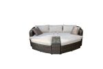 Direct Wicker 4-PC Outdoor Wicker Patio Furniture Sofa Luxury Comfort Wicker Sofa(D0102HHGRUY)