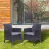 60*60*82.5cm 2pcs Single Backrest Chairs Rattan Sofa  XH(D0102HXSBSX)