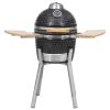 Kamado Barbecue Grill Smoker Ceramic 31.9"(D0102HET90U)