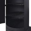 BBQ Charcoal Smoker with Bottom Shelf Black Heavy XXL(D0102HEJINY)