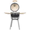 Kamado Barbecue Grill Smoker Ceramic 31.9"(D0102HET90U)