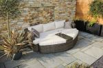 Direct Wicker 4-PC Outdoor Wicker Patio Furniture Sofa Luxury Comfort Wicker Sofa(D0102HHGRUY)