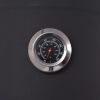 BBQ Charcoal Smoker with Bottom Shelf Black Heavy XXL(D0102HEJINY)