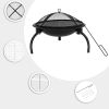 ZOKOP 21 Inch Charcoal Grill (With Charcoal Net) Carrying Bag RT(D0102HPIF5G)