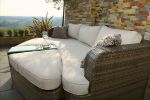 Direct Wicker 4-PC Outdoor Wicker Patio Furniture Sofa Luxury Comfort Wicker Sofa(D0102HHGRUY)